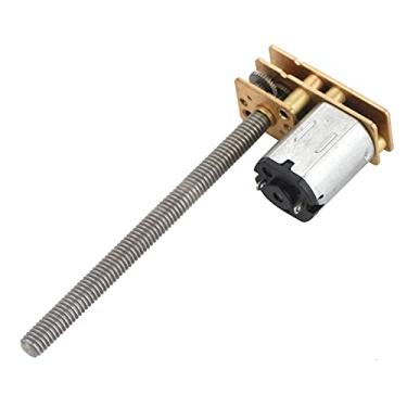 Imagem de Motor de engrenagem QANYEGN Thread Flip N20, motor de engrenagem elétrica de redução de velocidade, caixa de engrenagens de redução de velocidade para elevadores e trem de pouso (6V 60RPM)