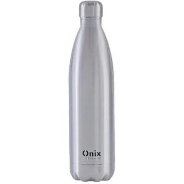 Imagem de Garrafa Térmica Onix em Aço Inoxidável, 1000 ml, Prata