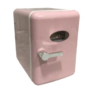 Imagem de Ioensy Skincare Fridge Mini Fridge 4L Porta única geladeira compacta para bebidas Cosmético Carro de beleza de cuidados com a pele, Rosa