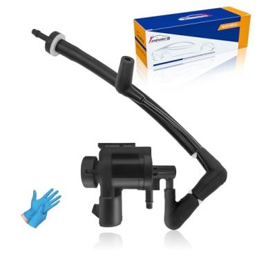 Imagem de YINZHIGUO 7L1Z-9H465-B Válvula solenoide de vácuo 4x4 e FL3Z-3A788-B Kit combo de válvula de retenção de tubo de vácuo de cubo de travamento automático, serve para Ford F150 2015-2020 Expedition