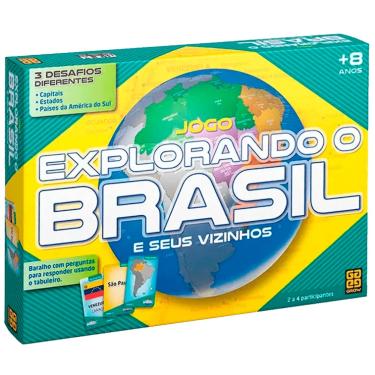 Imagem de Aprenda Geografia Jogando - Jogo Explorando o Brasil Grow