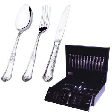 Imagem de Faqueiro Classic Hercules 101 Peças Aço Inox Com Estojo de Madeira