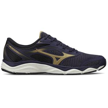 Imagem de Tênis Mizuno Hawk 5 Masculino Marinho Dourado