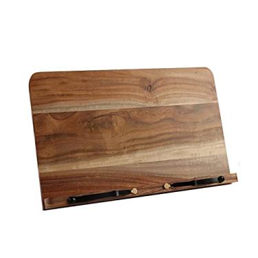 Imagem de Suporte de livro ajustável, dobrável, mesa para laptop, celular, suporte para livro de receitas, clipe de receitas, suportes e suportes para leitura de livros (tamanho : médio) (uma cor pequena)