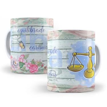 Imagem de Caneca de Cerâmica Personalizada 325ml Signos Libra