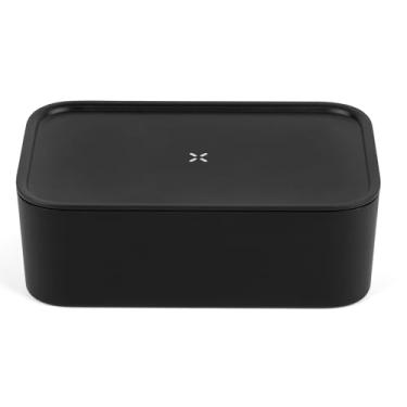 Imagem de PAX Caixa de armazenamento – Caixa de armazenamento durável, à prova de cheiro e hermética com compartimentos internos duplos e bandeja de pedestal – Tampa de alumínio funciona como bandeja de