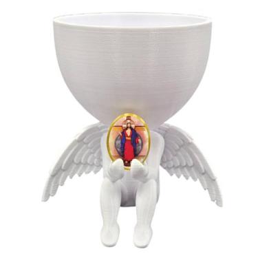 Imagem de Anjo da Guarda Anjinho Santas Chagas de Jesus Vasinho - Point da Fe