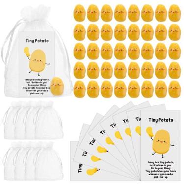 Imagem de Conjunto de presente de batata Huwena 30 Resin Cute Realistic com cart