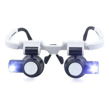 Imagem de Lupa De Lentes De Aumento 9892h-1 Com Luzes Dupla Led Top - Alwy