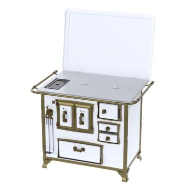 Imagem de Fogao a Lenha N 2 Renaissance Chapa de Aluminio Branco Cald