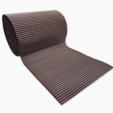 Imagem de Passadeira Emborrachada Antiderrapante Larga (65cm) (Marrom,1 Metro)