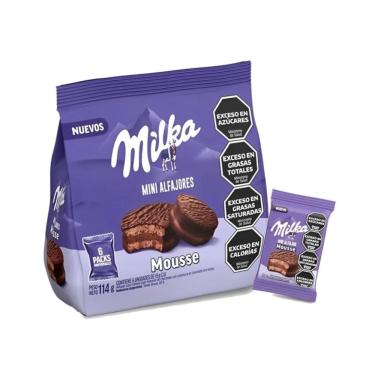 Imagem de Mini Mousse Alfajor Milka C/ 6unid 114g - Importado Argentina