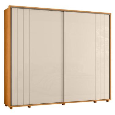 Imagem de Guarda Roupa Casal Dalí Ripado 2 Portas Deslizantes - Madetec