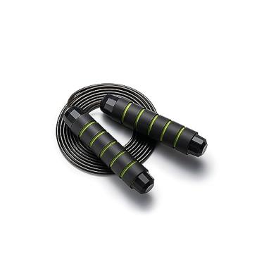 Imagem de BOOMIBOO Corda de pular, cordas de pular ajustáveis, corda de pular velocidade rápida sem emaranhados com rolamentos de esferas para mulheres, homens, crianças, exercícios e corda de pular em casa