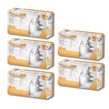 Imagem de Luva de Látex com Pó Tamanho G Descartável – Kit com 5 Caixas de 100 Unidades Cada