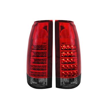 Imagem de Lanterna traseira vermelha 311157 da AnzoUSA para caminhonete Chevrolet GM – Vendido em pares)