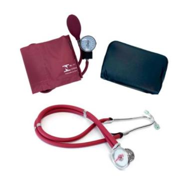 Imagem de Esfigmomanometro / Tensiômetro com Estetoscópio Vinho - Premium