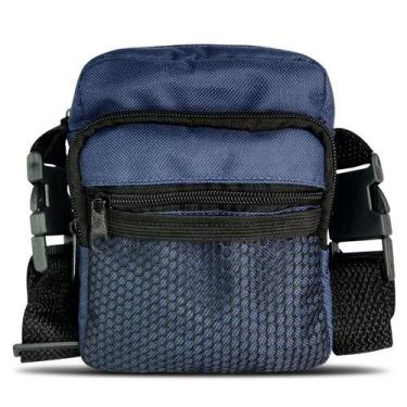 Imagem de Shoulder Bag Azul Marinho Mini Pochete Alça Transversal Pequena Telinh