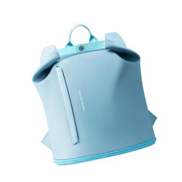 Imagem de kowaku Mochila de praia, mochila para equipamento de natação com compartimentos secos e molhados, armazenamento para equipamentos de natação, esportiva para, Azul