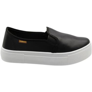 Imagem de Tênis Slip On Moleca Iate Napa Sardenha Feminino, Preto, 36