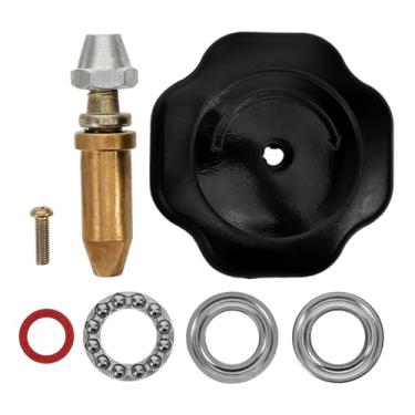 Imagem de Mikikit Panela de pressão Hawkins 1 conjunto de válvula de segurança de panela de pressão com válvula de alívio de limitação de pressão central e botão para melhor desempenho de cozimento e panelas de