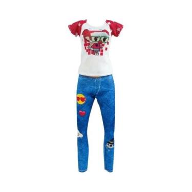 Imagem de Conjunto De Roupas De Boneca Bjd De 30cm, Vestido Fofo De Menina, Maqu