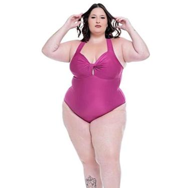 Imagem de Maiô Plus Size Feminino Com Bojo Amarração nas Costas - HYPE MODAS, Ma
