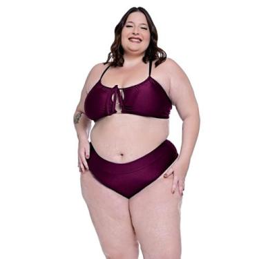 Imagem de Biquíni Plus Size Com Bojo Removível Disfarça Barriguinha - HYPE MODAS