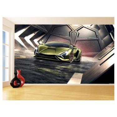 Imagem de Papel De Parede 3D Carro Lamborghini V12 Sian 3,5M Car219 - Você Decor
