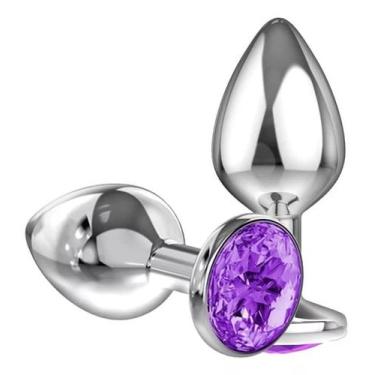 Imagem de Plug Anal em aço Inoxidável Tamanho P Brinquedos Eróticos Sexshop - Se