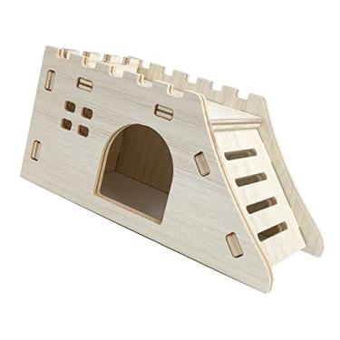 Imagem de Generic Hamsters Subling House, Mordida Resistente a Madeira Hamster House Hideout Simples para Acessórios de (#3)