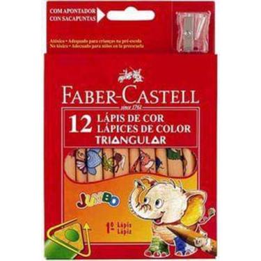 Imagem de Lapis De Cor 12 Jumbo Triangular 124012ap Faber - LC