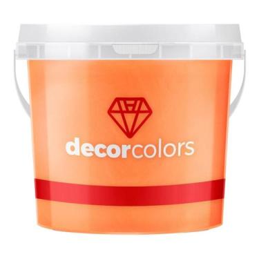 Imagem de Cimento Queimado Diamantado 3,2 kg - Decor Colors - 000003, Laranja