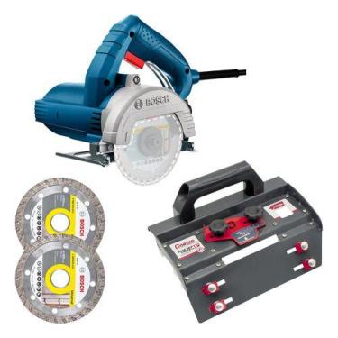 Imagem de Kit Serra Mármore Bosch Titan Gdc 150 Base Corte Cortag 110v