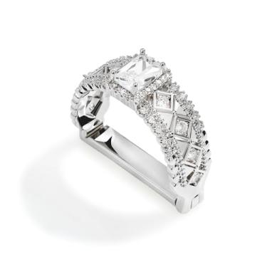 Imagem de YYBONNIE Anel masculino de cristal cintilante, fecho de gravata, prendedor de gravata, acessórios de gravata com caixa para presente de joias de casamento, Dourado, G