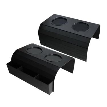 Imagem de BOXFAN Kit 2 Esteiras para Braço de Sofá com Porta Copos e Porta Controle com Descansa Copos, Bandeja Flexível MDF para Sala, Filmes, Bebidas e Petiscos