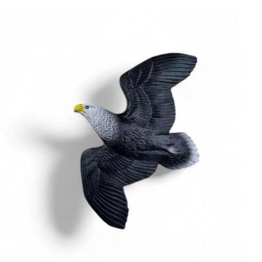 Imagem de Estátua Águia Gavião de Parede 38 cm Acompanha Gancho Gesso VÁRIAS VAR