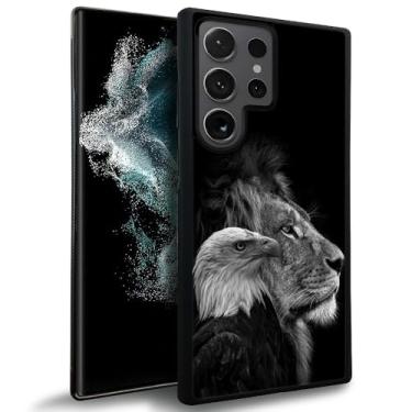 Imagem de Pinsheng Capa compatível com SAMSUNG Galaxy S24 Ultra, Eagle Lion League Galaxy S24 Ultra capas para meninos, capa protetora antiderrapante de borracha de silicone macia compatível com SAMSUNG Galaxy