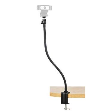 Imagem de AceTaken Suporte para webcam - Tripé flexível com braçadeira de braço pescoço de ganso para webcam Logitech C920s C920 C930e C922x C930 C922 C925e C615 Brio - 63,5 cm