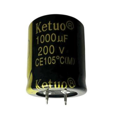 Imagem de CAPACITOR ELETROLITICO 1000X200V - 1000UF X 200V 105º GRAUS - KETUO