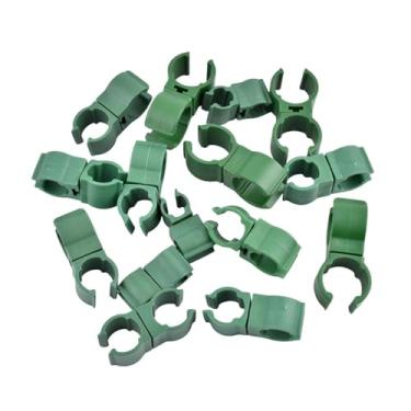 Imagem de IEUDNS 50 peças de clipes conectores para treliças de plantas, fixadores de juntas de conexão, clipes ajustáveis ​​para flores e videiras para tomate, 20mm