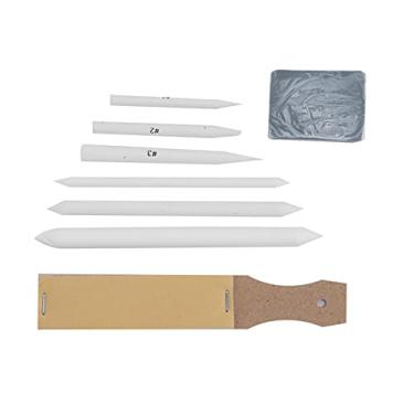 Imagem de AYNEFY Liquidificador de Lápis Multifuncional e Bastões de Mistura Com Sandboard de Borracha, Ideal para Esboçar e Desenhar Ferramentas, 8 Peças