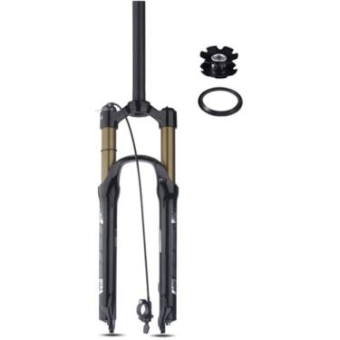 Imagem de Garfo Dianteiro De Suspensão De Ar De 120 Mm, Liga De Alumínio Ultraleve 26/27,5/29 Mola De Amortecedor Garfo Dianteiro 9 Mm Eixo, Tapered Manual Lock, 26inch
