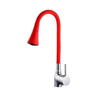 Imagem de Torneira Giratória De Cozinha Com Mola De Borracha, Acessórios Para Pi