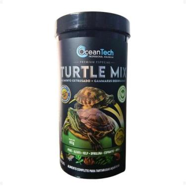 Imagem de Ocean Tech Ração Turtle Mix 60g Alimento Tartaruga Aquática