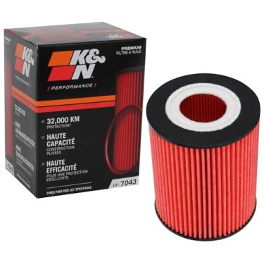 Imagem de K&N Filtro de óleo premium: Proteção de motor de 20.000 milhas, alta capacidade/alta eficiência: compatível com FORD/Land Rover 2016-2023: (veja a descrição do produto para modelos selecionados) HP