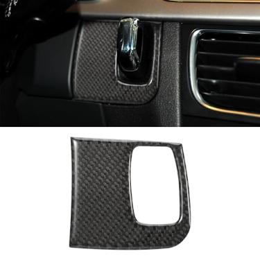 Imagem de WINKA Interior de fibra de carbono para carro compatível com Audi A4/B8 2009-2016 A5 S5 2008-2017 S4 2010-2016 RS5 2013-2015 Console central do carro adesivo guarnição do painel do painel moldura da