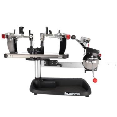 Imagem de GAMMA Momentum ST - Máquina de amarrar por tensão de mola - Sistema de montagem intuitivo de 6 pontos com base giratória e enrolador de tensão de mola - longarina de raquete de tênis de nível