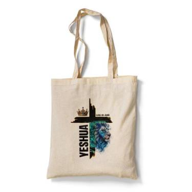 Imagem de Ecobag Bolsa Sacola Tema Relisioso Leão de Judá Yeshua - Premium