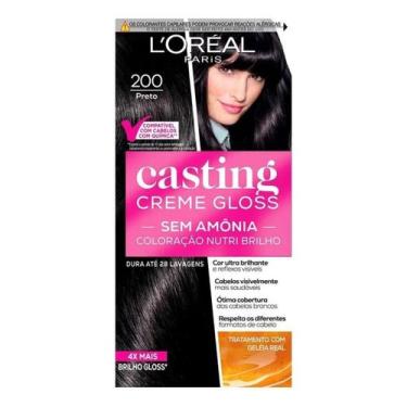 Imagem de Tinta de Cabelo Casting Creme Gloss 200 Preto L'Oréal Paris - L'oréal 